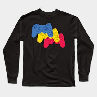 Layers of Controllers Dark Long Sleeve T-Shirt